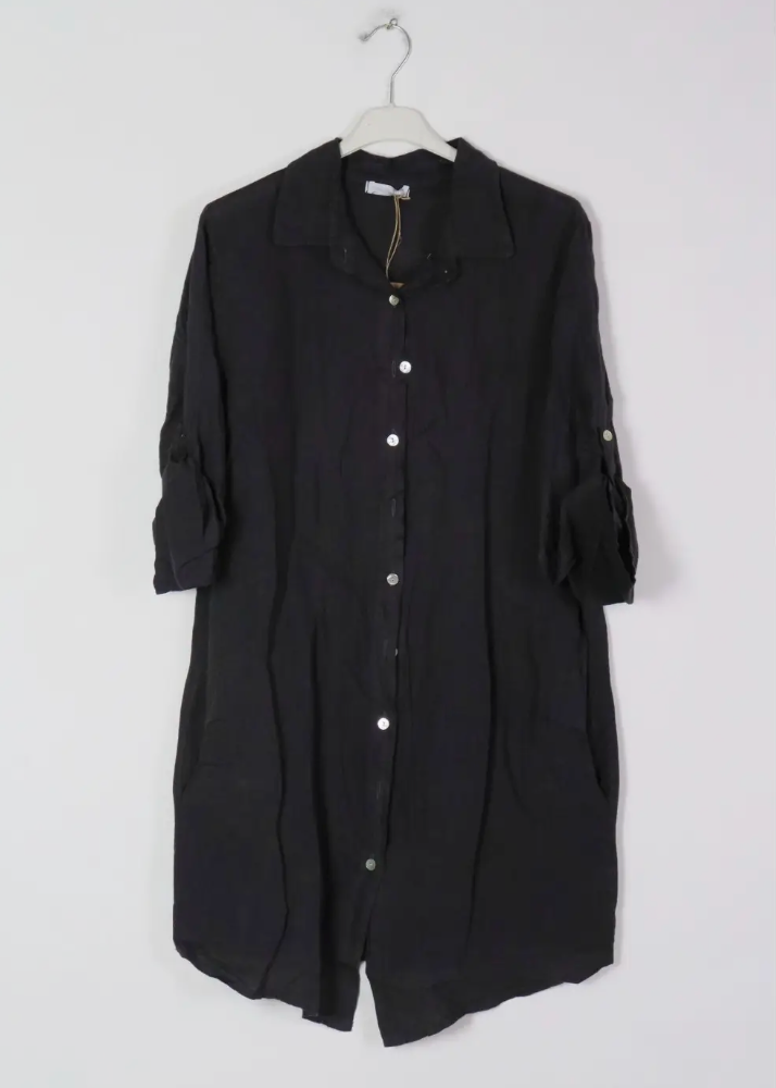 Linen Shirt Dress